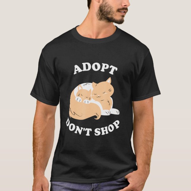 Camiseta Adoptar No Comprar Salvar A Los Animales Rescates  (Anverso)