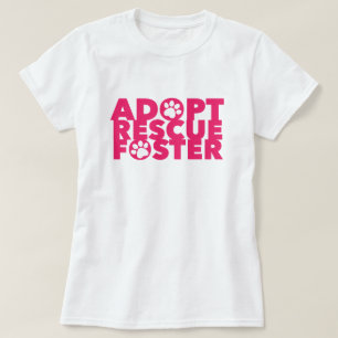 Camiseta Adoptar Rescatar Proteger Mascotas 