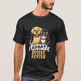Camiseta ADOPTAR RESCATAR PROTEGER Refugio de Rescate de An