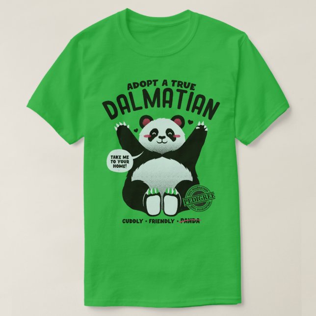 Camiseta Adoptar un dálmata de Tobe Fonseca (Diseño del anverso)