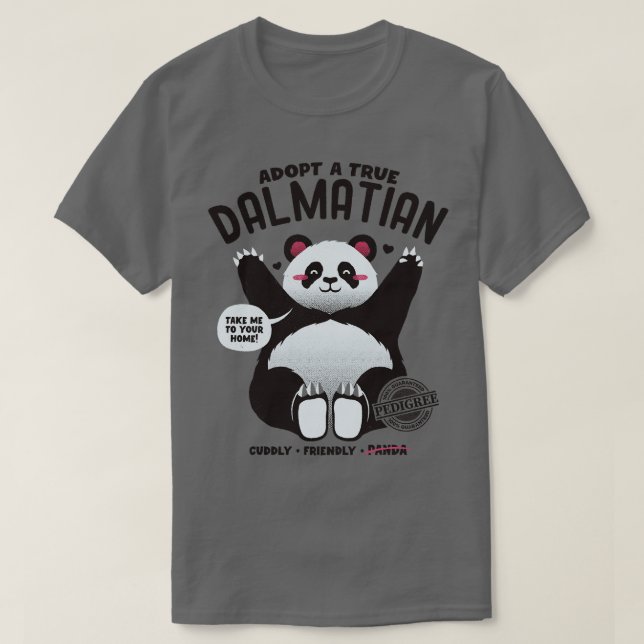 Camiseta Adoptar un dálmata de Tobe Fonseca (Diseño del anverso)