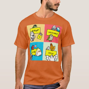 Camiseta Adoptar un pájaro rescatado