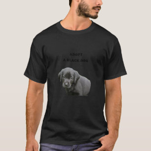 Camiseta Adoptar un perro negro