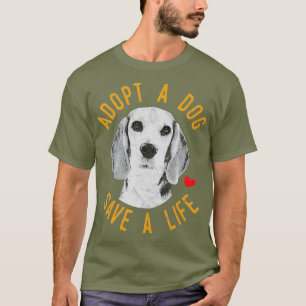 Camiseta Adoptar Un Perro Salvar Un Regalo De Beagles De Re