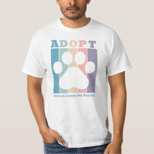 Camiseta Adoptar un Personalizado colorido