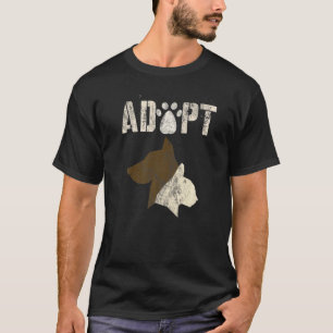 Camiseta Adoptar un refugio para animales de época para per