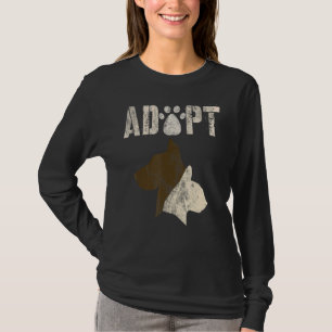 Camiseta Adoptar un refugio para animales de época para per