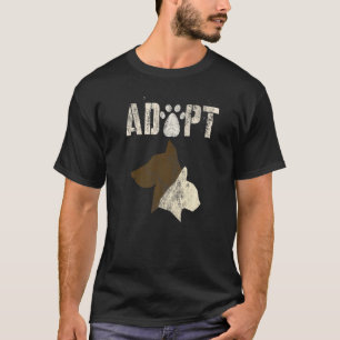 Camiseta Adoptar un refugio para animales de época para per