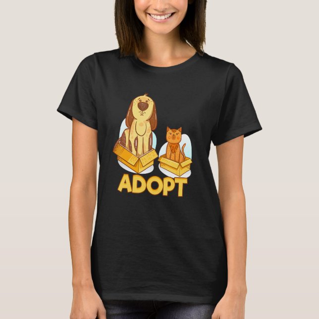 Camiseta Adoptar un sitio Mascota (Anverso)