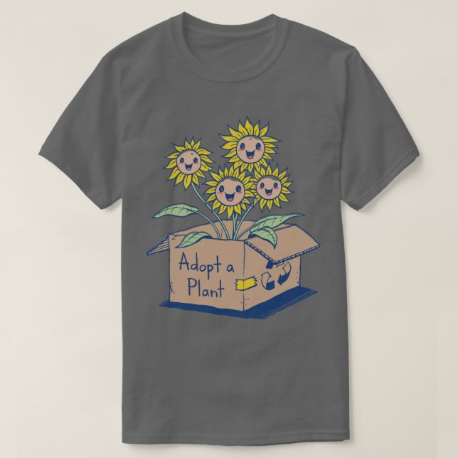 Camiseta Adoptar una planta (Diseño del anverso)