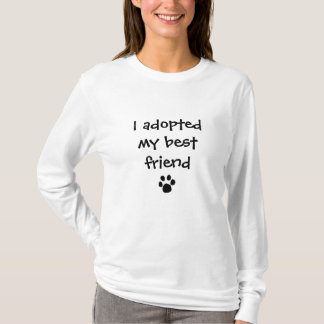 Camiseta "Adopté a mi mejor amigo" por las cenizas