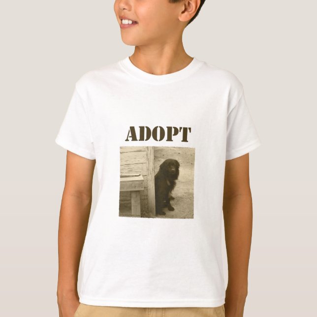 Camiseta Adopte el perro perdido (Anverso)