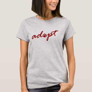 Camiseta Adopte la escritura