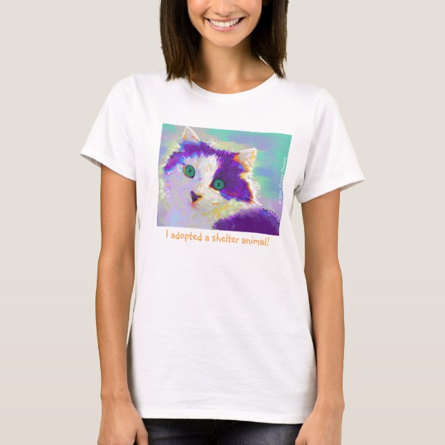 Camiseta Adopté un animal del refugio (Anverso)