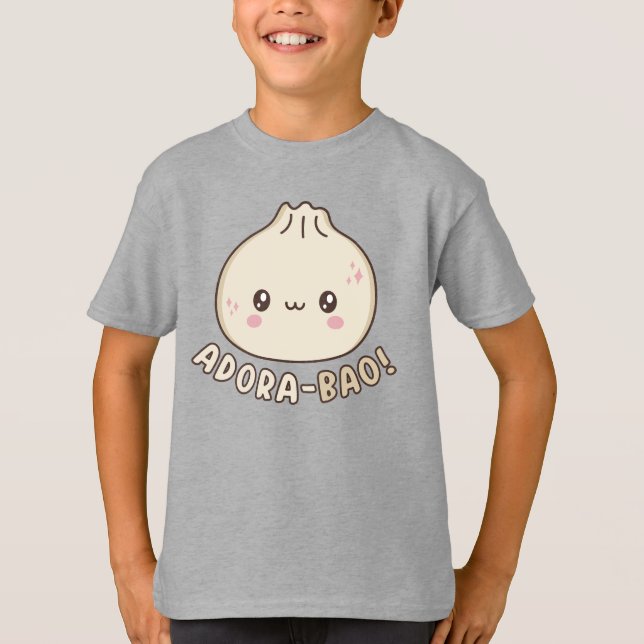 Camiseta Adora-Bao Cute Kawaii Bao Dumpling Pun Lover (Anverso)