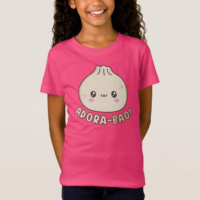 Camiseta Adora-Bao Cute Kawaii Bao Dumpling Pun Lover (Anverso)