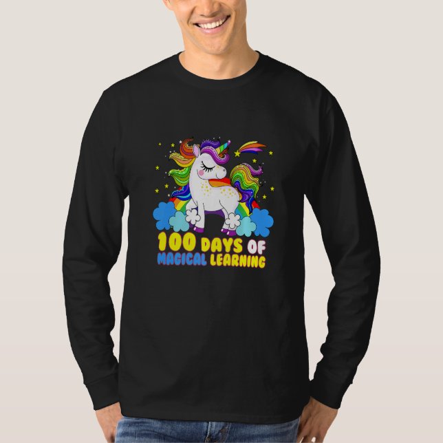 Camiseta Adorable 100 Days of Magical Learning School Unico (Anverso)