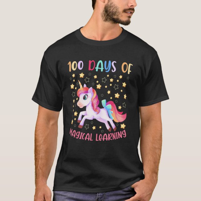 Camiseta Adorable 100 Days of Magical Learning School Unico (Anverso)