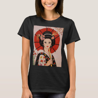 Camiseta adorable adornada con una hermosa chica G