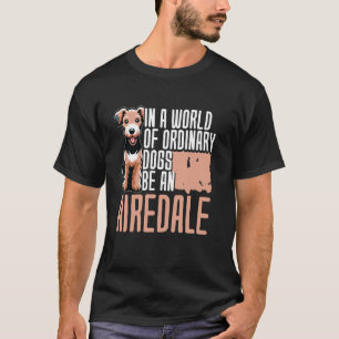 Camiseta Adorable Airedale Terrier Amante Propietarios de T
