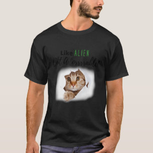 Camiseta Adorable Alien Cat Kitten Fabric Love Cats Cat Pe