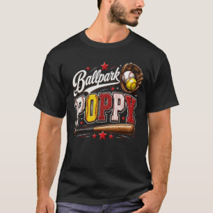 Camiseta Adorable Amapola del Estadio de Softbol Amapola de