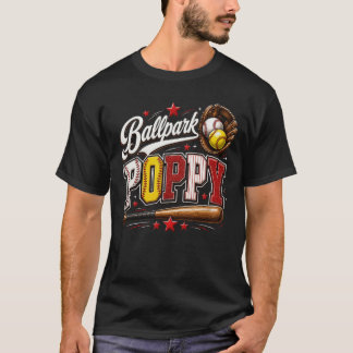 Camiseta Adorable Amapola del Estadio de Softbol Amapola de