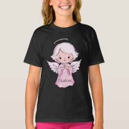 Camiseta Adorable Angel Girly Black Name