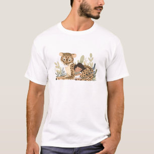 Camiseta Adorable animal de tigre que ama el abrazo del cha
