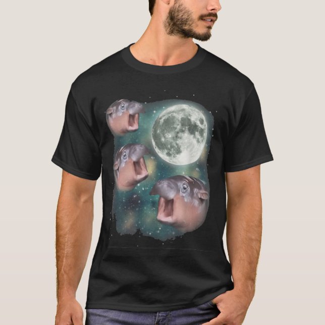 Camiseta adorable bebé hipopótamo Lune-Deng - Hipo (Anverso)