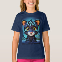 "Adorable Black Tiger Bliss Tee"