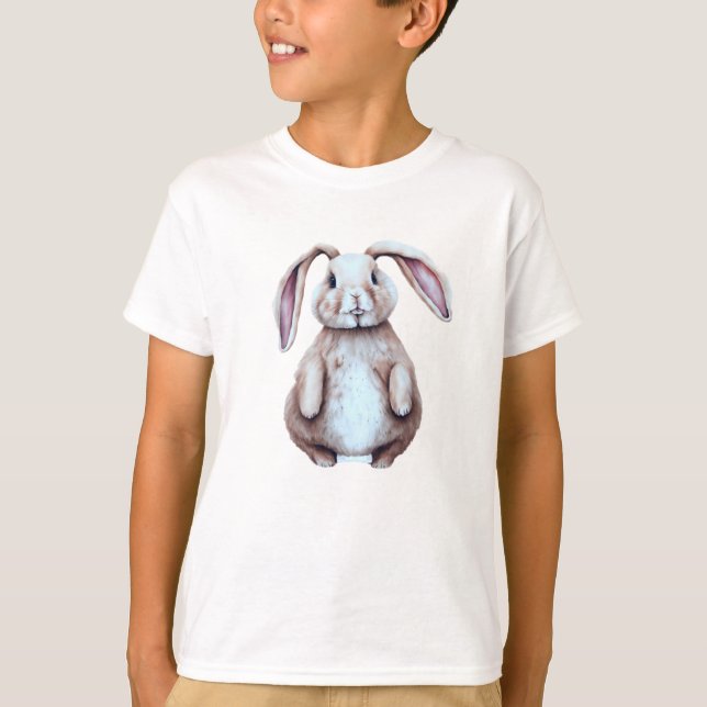 Camiseta Adorable Bunny Saludándote (Anverso)