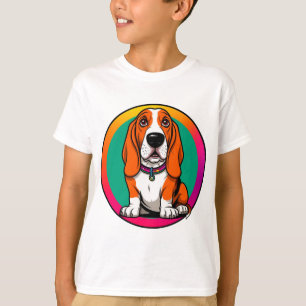 Camiseta Adorable cachorro de dibujos animados de raza Bass