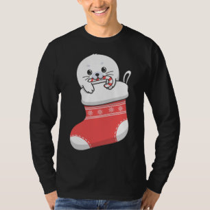 Camiseta Adorable cachorro de foca de arpa bebé lindo en el