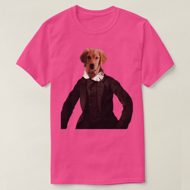 Camiseta adorable cachorro de recuperación dorada Distingui (Diseño del anverso)
