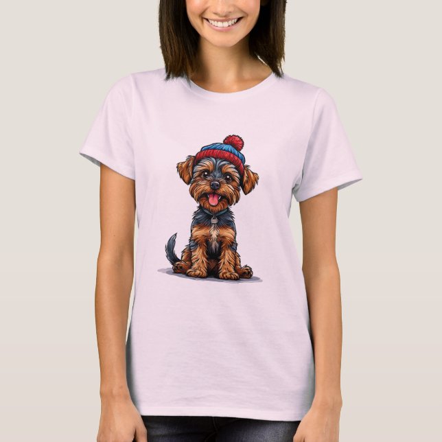 Camiseta Adorable cachorro de Yorkshire (Anverso)