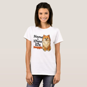 Camiseta Adorable cachorro Pomerania "Snuggle" – Kawaii lin
