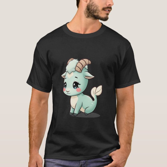 Camiseta Adorable Capricorn Zodiac Creature u2013 Cute Myth (Anverso)
