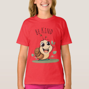 Camiseta Adorable caracol sonriente adorable personaje Sé a