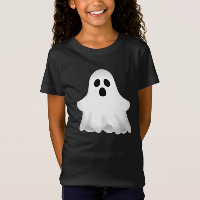 Camiseta Adorable Chica fantasma de Halloween (Anverso)