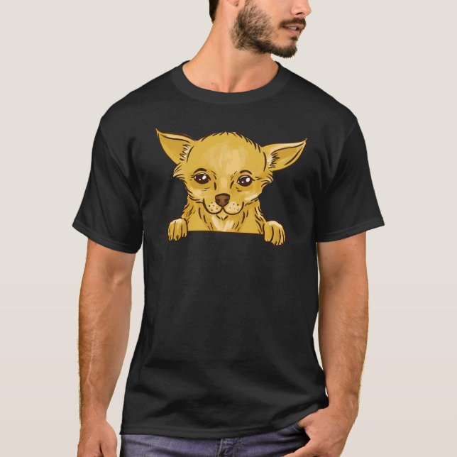 Camiseta Adorable Chihuahua Dog Cute Chihuahua In Pocket Fi (Anverso)