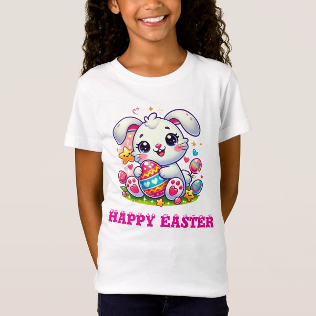 Camiseta Adorable De Pascua Para Niños (Anverso)