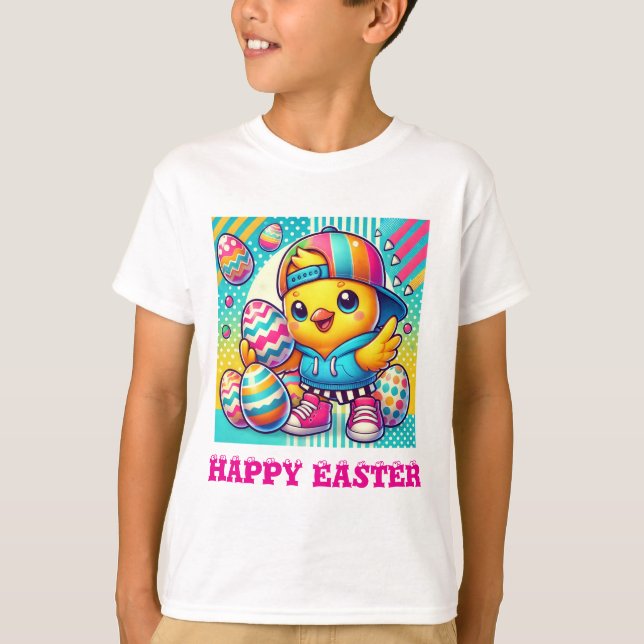 Camiseta Adorable De Pascua Para Niños (Anverso)