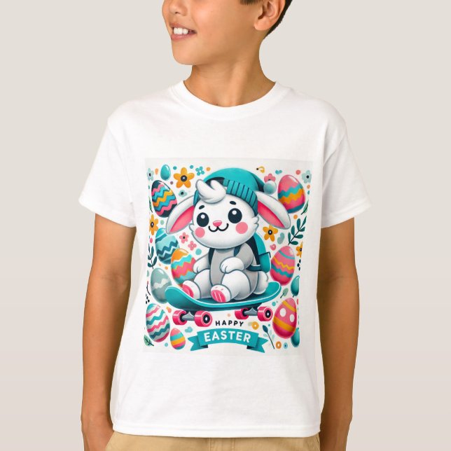 Camiseta Adorable De Pascua Para Niños (Anverso)