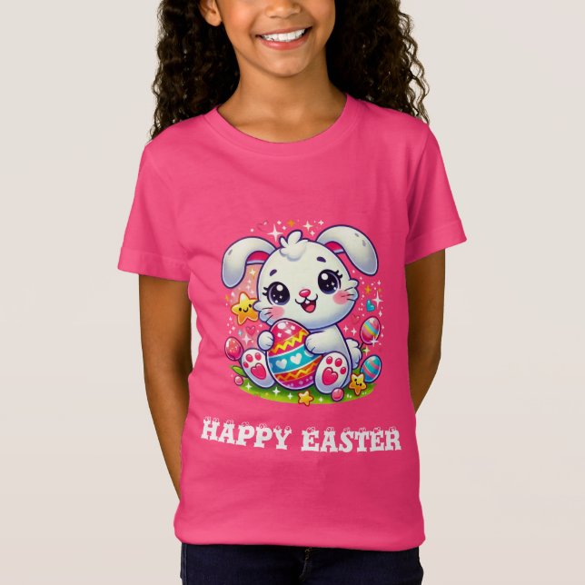 Camiseta Adorable De Pascua Para Niños (Anverso)