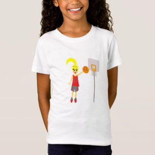 Camiseta adorable del baloncesto de los chicas