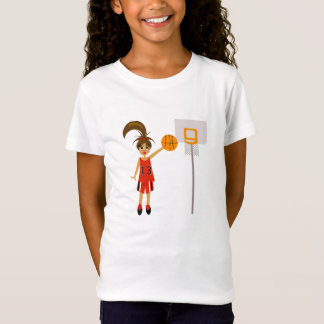 Camiseta adorable del baloncesto de los chicas