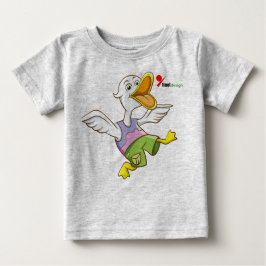 Camiseta Adorable Del Bebé Del Pato
