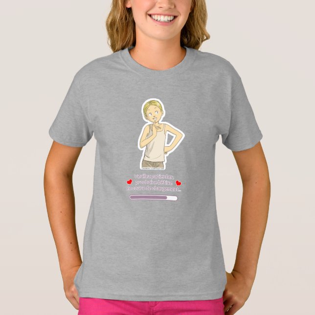 Camiseta Adorable design pour fille (Anverso)