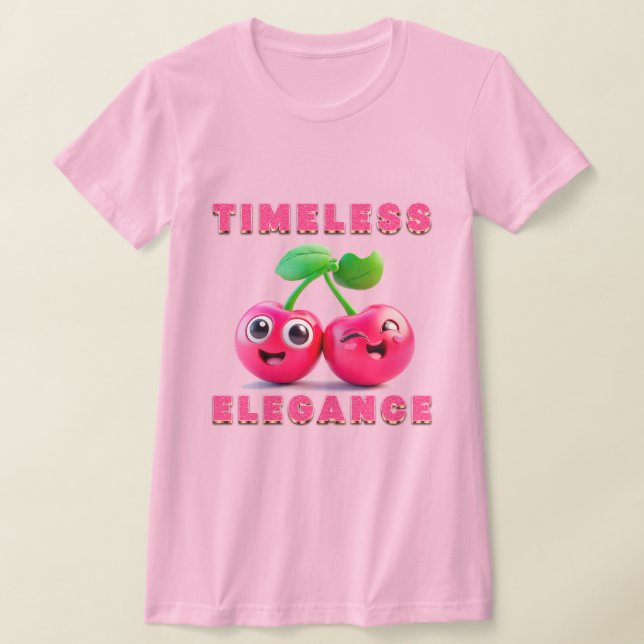 Camiseta Adorable Estilo Personalizado Alegre Cerezo (Distribución)
